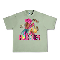 Oil Green lady hustler afro high heels Urban Heavy Tee - NancyCooperArtShop