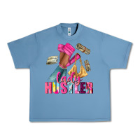 Pebble Blue lady hustler afro high heels Urban Heavy Tee - NancyCooperArtShop