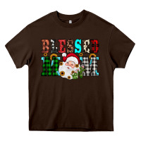 Chocolate Brown blessed mom christmas Heavy Core Tee - JahusDesignShop