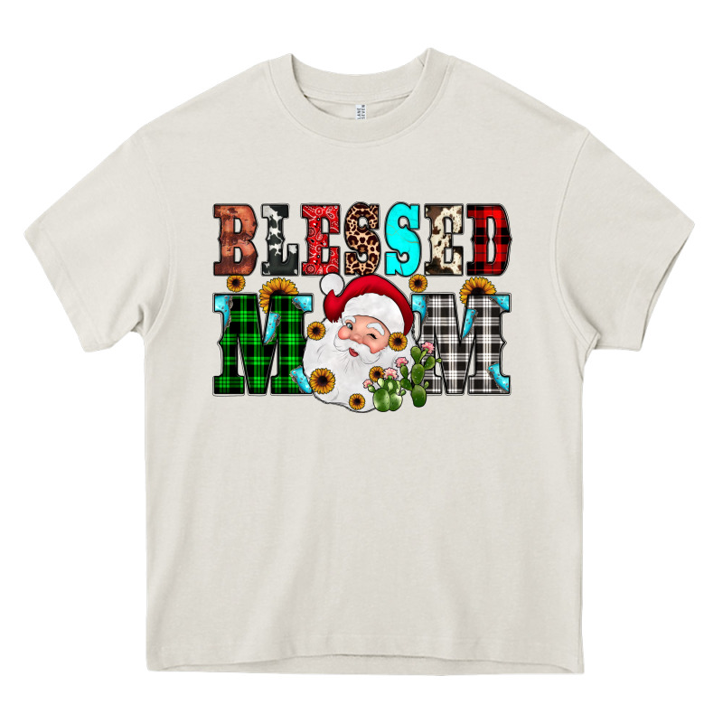 Blessed Mom Christmas Heavy Core Tee by JahusDesignShop | Teevron