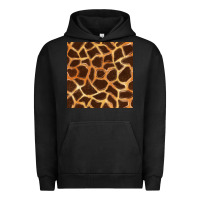 Pigment Black giraffe seamless pattern Urban Hoodie - BundleAndBundleShop