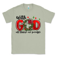 Matcha with god all things are possible Classic Tee - MaliasSmallBusiness