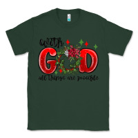 Sports Green with god all things are possible Classic Tee - MaliasSmallBusiness
