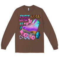 Chestnut just roll with it Long Sleeve Tee - BundleAndBundleShop