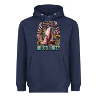 Navy Keep your soul clean boots dirty Cowboy western Heavyweight Hoodie - HowdyJamesFarm