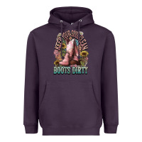 Plum Keep your soul clean boots dirty Cowboy western Heavyweight Hoodie - HowdyJamesFarm