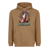 Toasted Coconut Keep your soul clean boots dirty Cowboy western Heavyweight Hoodie - HowdyJamesFarm
