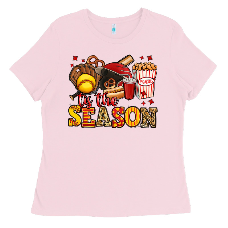 Tis The Season Softball Ladies Tee by Jasminsmagicworld | Teevron