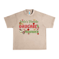 French Oak santa's favorite daycare provider Urban Heavy Tee - MaliasSmallBusiness