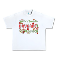 White santa's favorite daycare provider Urban Heavy Tee - MaliasSmallBusiness
