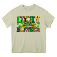 Mossy lucky and blessed with coins and shamrocks Heavy Core Tee - AdoDesignShop