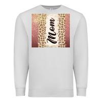 Dove Grey Rose gold mom leopard glitter Premium Sweatshirt - CowGirlArtShop