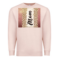 Pale Pink Rose gold mom leopard glitter Premium Sweatshirt - CowGirlArtShop