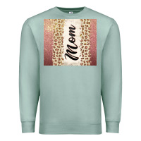 Seafoam Rose gold mom leopard glitter Premium Sweatshirt - CowGirlArtShop