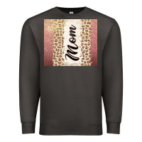 Smoke Rose gold mom leopard glitter Premium Sweatshirt - CowGirlArtShop