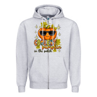 Heather Grey Coolest Pumpkin In The Patch Zipper Hoodie - texasbilliewilder