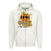 Oatmeal Heather Coolest Pumpkin In The Patch Zipper Hoodie - texasbilliewilder