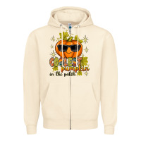 Sandshell Coolest Pumpkin In The Patch Zipper Hoodie - texasbilliewilder