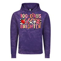 Cloud Purple 100 days brighter Vintage Hoodie - MaliasSmallBusiness