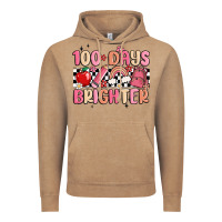 Vintage Coffee 100 days brighter Vintage Hoodie - MaliasSmallBusiness
