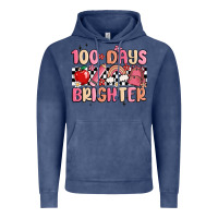 Vintage Denim 100 days brighter Vintage Hoodie - MaliasSmallBusiness