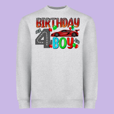Birthday Boy 4 Heavyweight Sweatshirt Designed By Bundleandbundleshop