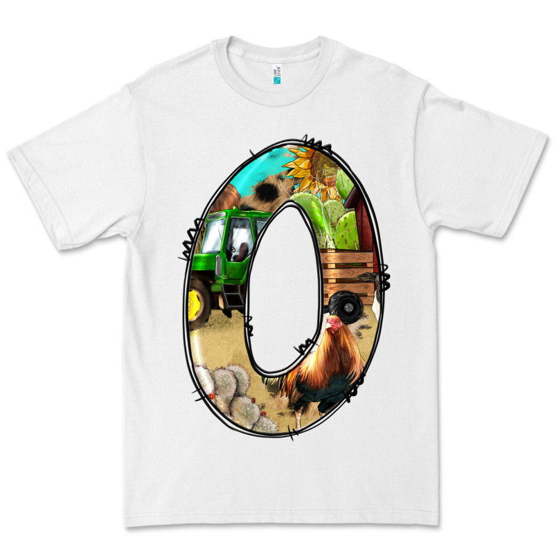 Farm Life Alphabet Numbers 0 Premium Tee by BundleAndBundleShop | Teevron
