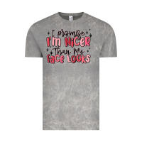 Cloud Rock i promise i'm nicer than my face looks Vintage Tee - MaliasSmallBusiness