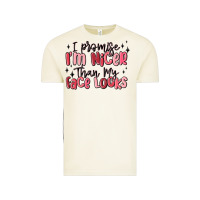 Vintage Arctic i promise i'm nicer than my face looks Vintage Tee - MaliasSmallBusiness