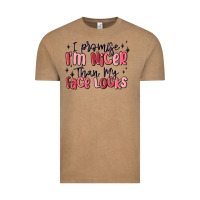 Vintage Coffee i promise i'm nicer than my face looks Vintage Tee - MaliasSmallBusiness
