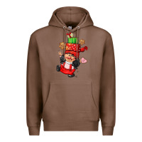Chestnut cute christmas girl gnome Premium Hoodie - CowGirlArtShop
