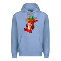 Colony Blue cute christmas girl gnome Premium Hoodie - CowGirlArtShop