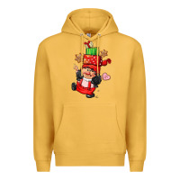 Mustard cute christmas girl gnome Premium Hoodie - CowGirlArtShop