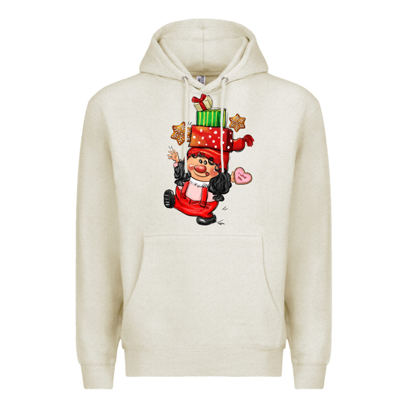 Cute Christmas Girl Gnome Premium Hoodie by CowGirlArtShop | Teevron