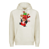 Oatmeal Heather cute christmas girl gnome Premium Hoodie - CowGirlArtShop