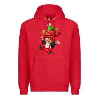 Red cute christmas girl gnome Premium Hoodie - CowGirlArtShop
