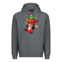 Rock cute christmas girl gnome Premium Hoodie - CowGirlArtShop