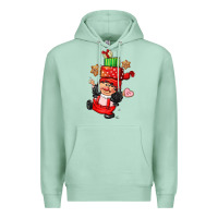 Seafoam cute christmas girl gnome Premium Hoodie - CowGirlArtShop