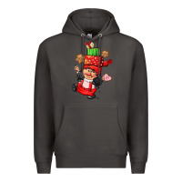 Smoke cute christmas girl gnome Premium Hoodie - CowGirlArtShop