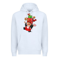 White cute christmas girl gnome Premium Hoodie - CowGirlArtShop
