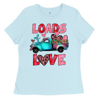 Baby Blue loads of love truck Ladies Tee - JahusDesignShop