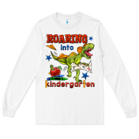 White roaring into kindergarten Long Sleeve Tee - BundleAndBundleShop