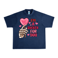 Navy i m a sucker for you Urban Heavy Tee - MaliasSmallBusiness