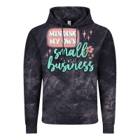 Cloud Black minding my own small business Vintage Hoodie - MaliasSmallBusiness