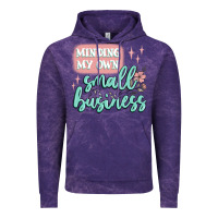 Cloud Purple minding my own small business Vintage Hoodie - MaliasSmallBusiness