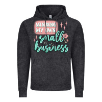 Vintage Black minding my own small business Vintage Hoodie - MaliasSmallBusiness