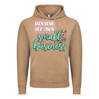 Vintage Coffee minding my own small business Vintage Hoodie - MaliasSmallBusiness