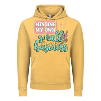Vintage Mustard minding my own small business Vintage Hoodie - MaliasSmallBusiness
