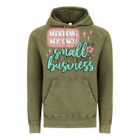Vintage Olive minding my own small business Vintage Hoodie - MaliasSmallBusiness