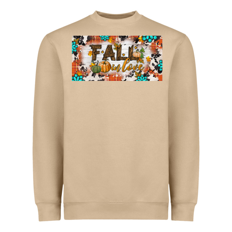 Fall In Love License Plate Heavyweight Sweatshirt by BundleAndBundleShop | Teevron